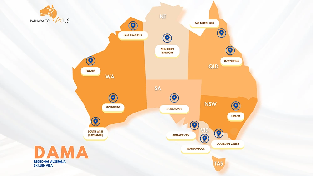 Australia Map To Explain Dama Process Australia Map To Explain Dama Process